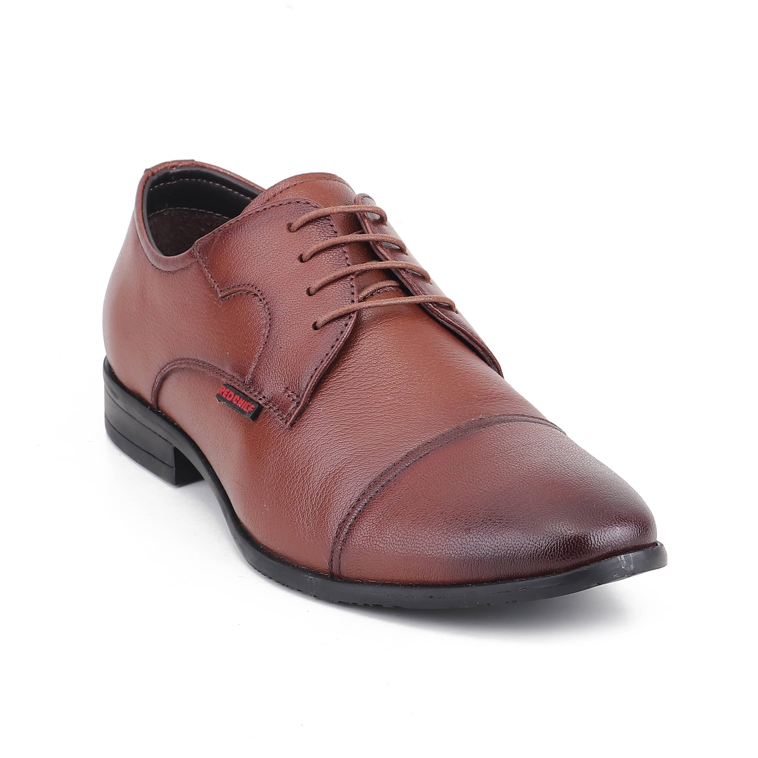     			Red Chief Tan Men's Derby Formal Shoes