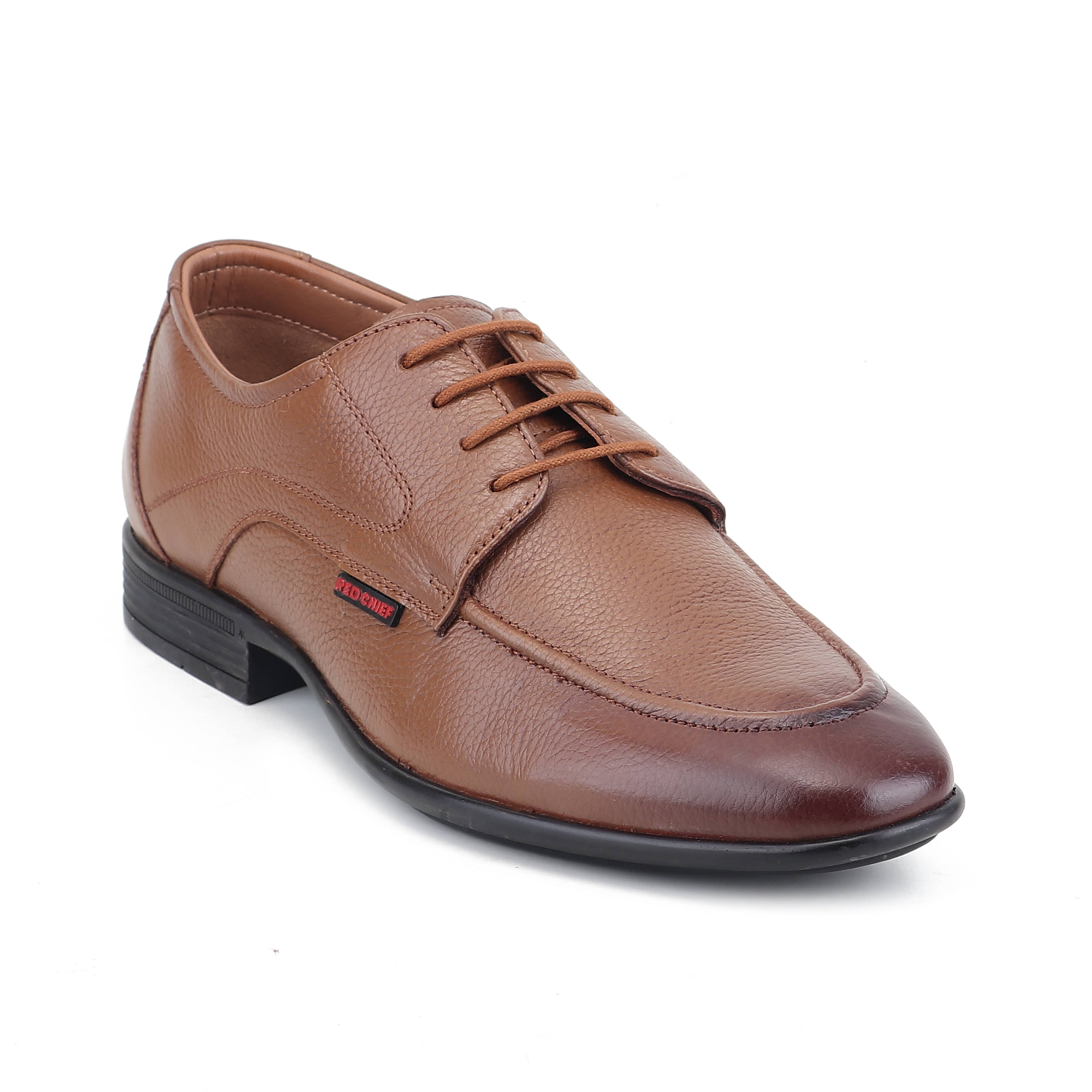     			Red Chief Tan Men's Derby Formal Shoes