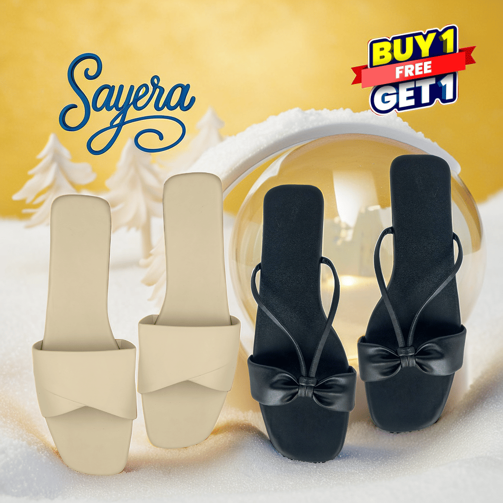     			Sayera Black Women's Flats