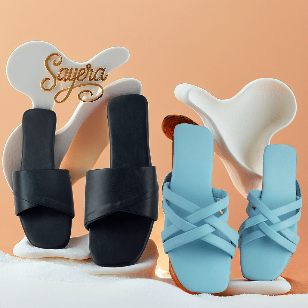     			Sayera Blue Women's Flats