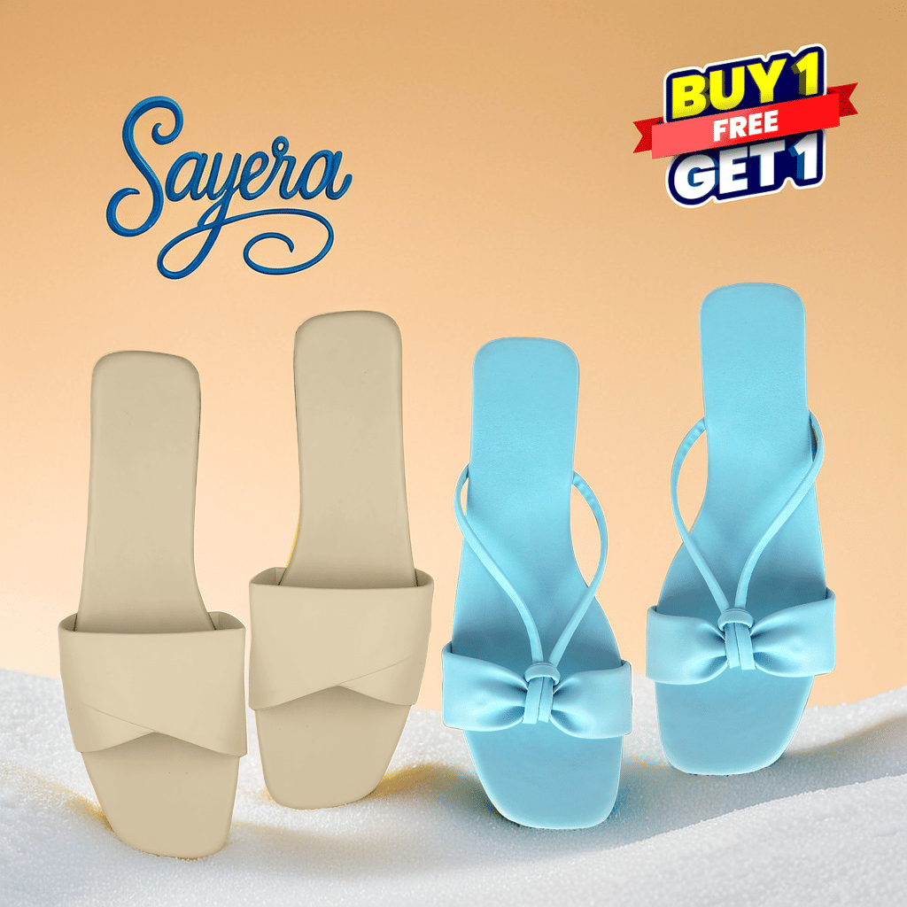    			Sayera Blue Women's Flats