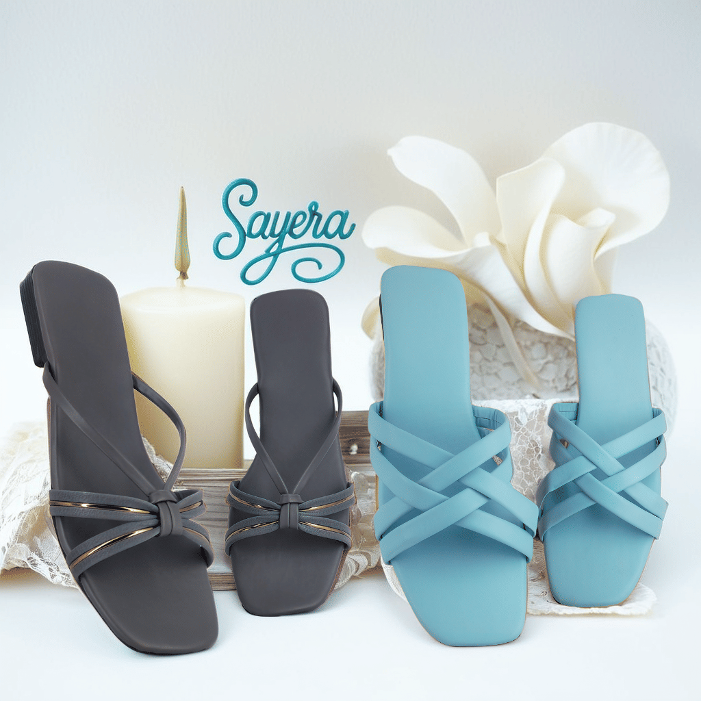     			Sayera Blue Women's Flats
