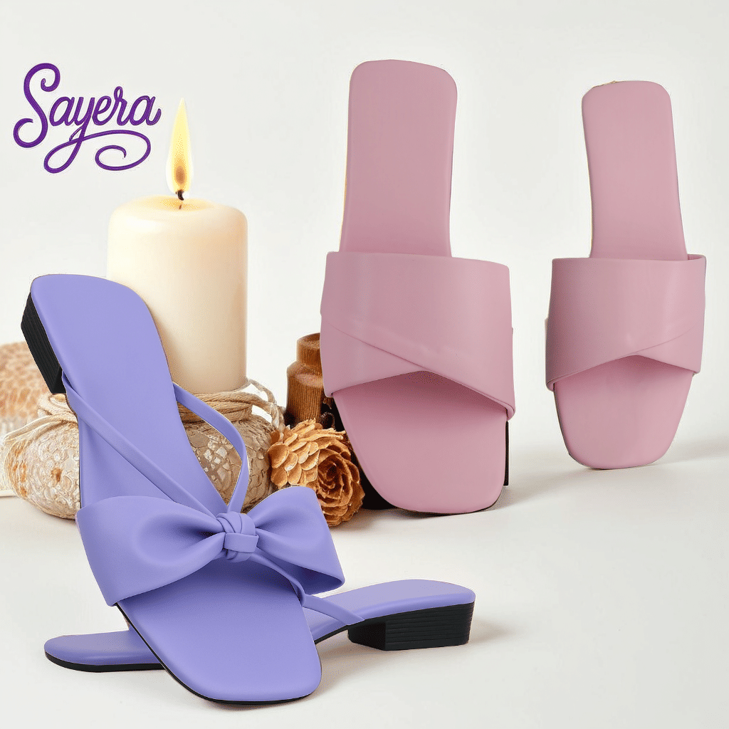     			Sayera Purple Women's Flats