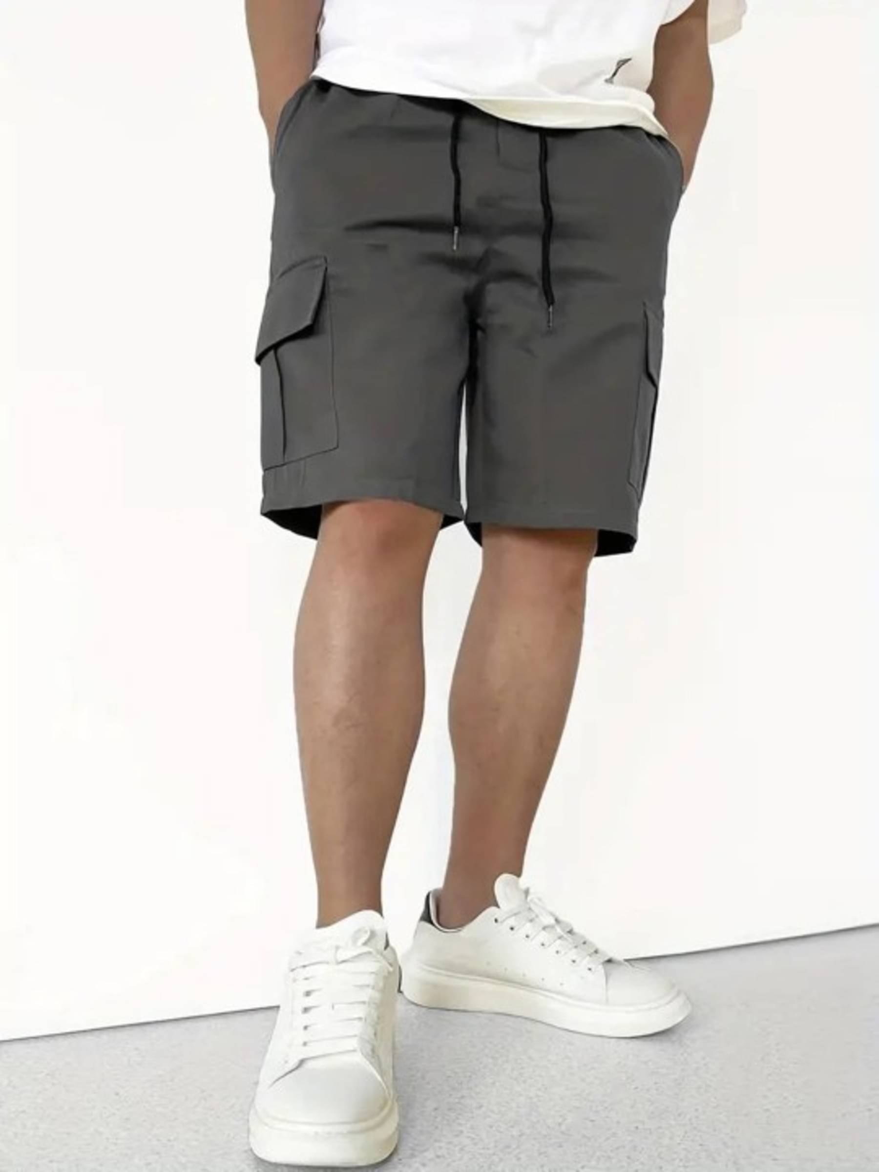     			Shine n Show Dark Grey Cotton Men's Shorts ( Pack of 1 )