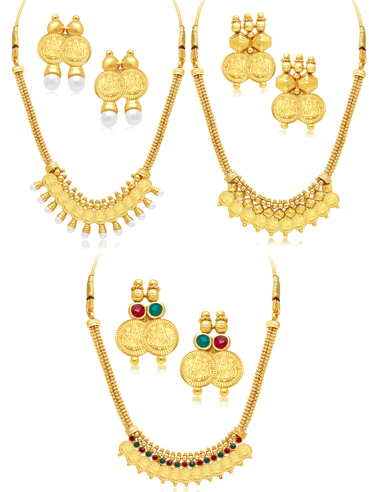     			Sukkhi Red Alloy Necklace Set ( Pack of 1 )