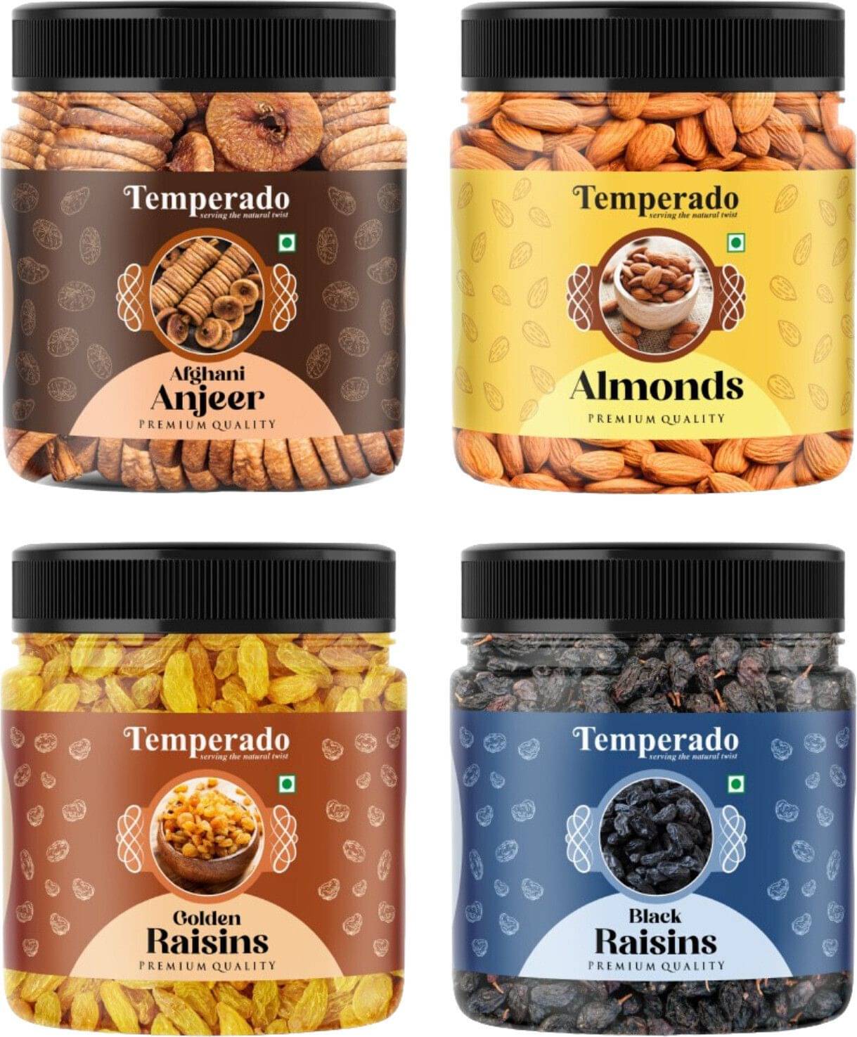     			Temperado Almond (Badam) 100 g Pack of 3