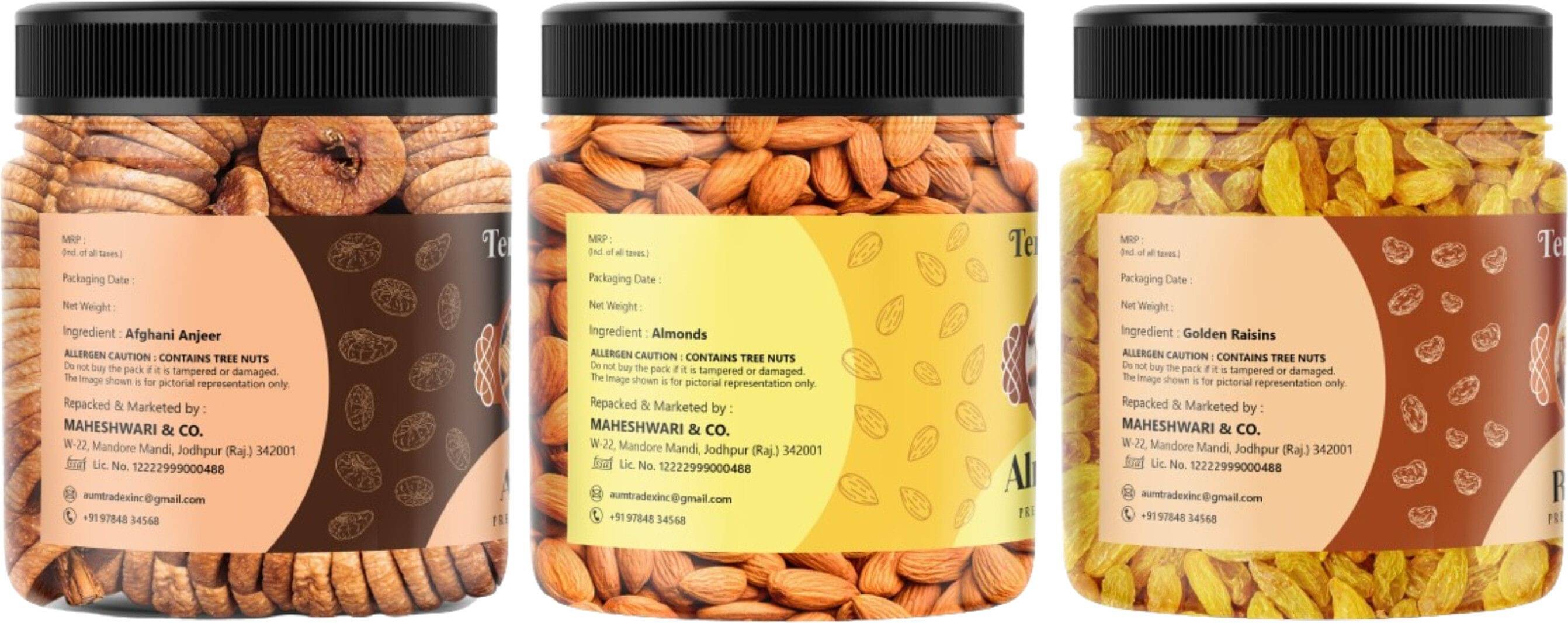     			Temperado Almond (Badam) 100 g Pack of 3
