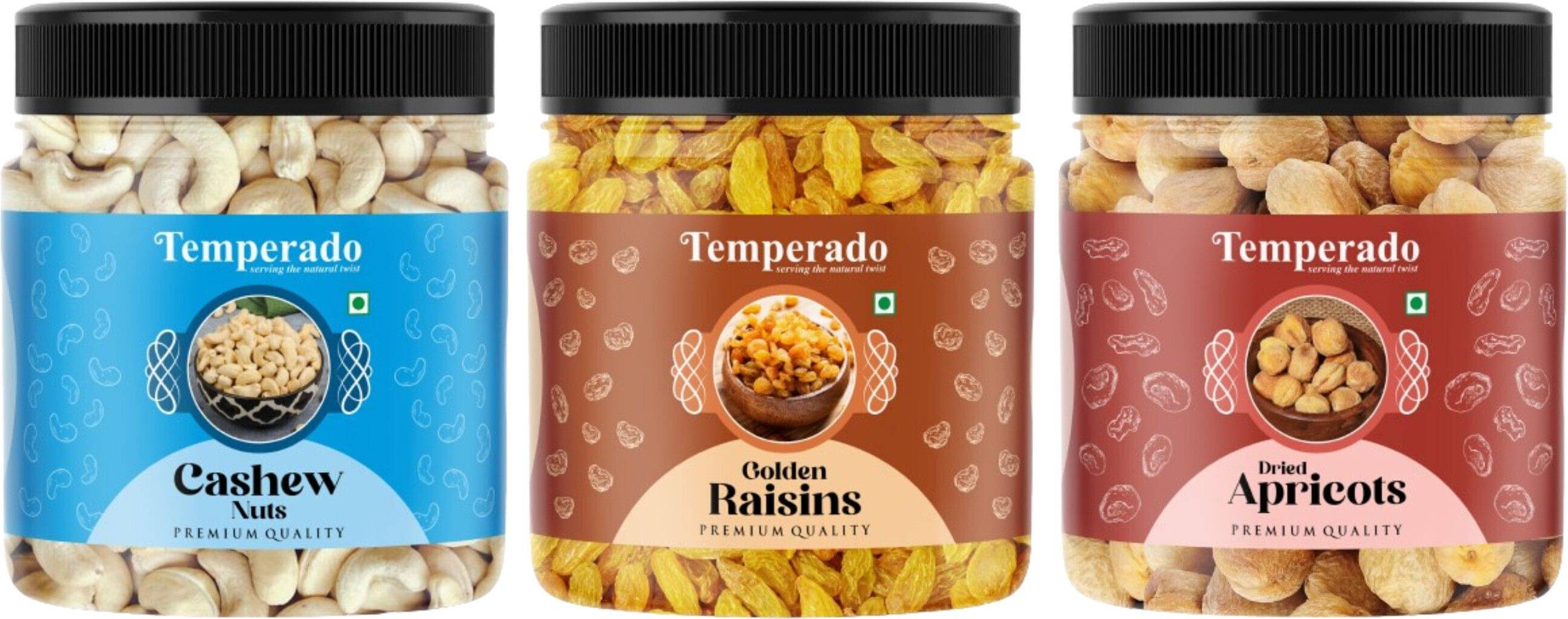     			Temperado Cashew nut (Kaju) 500 g Pack of 3