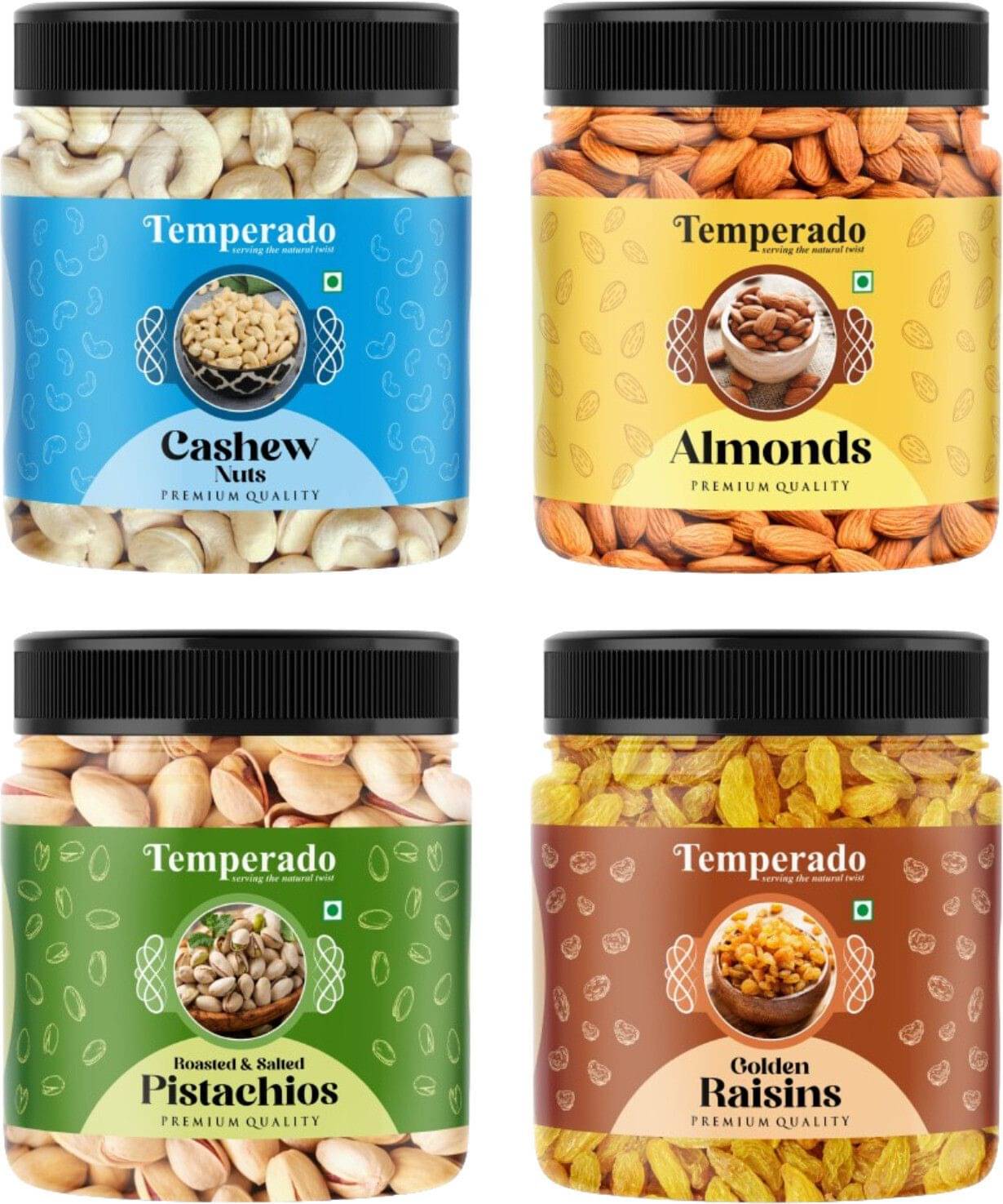     			Temperado Pistachio Nut (Pista) 250 g Pack of 3