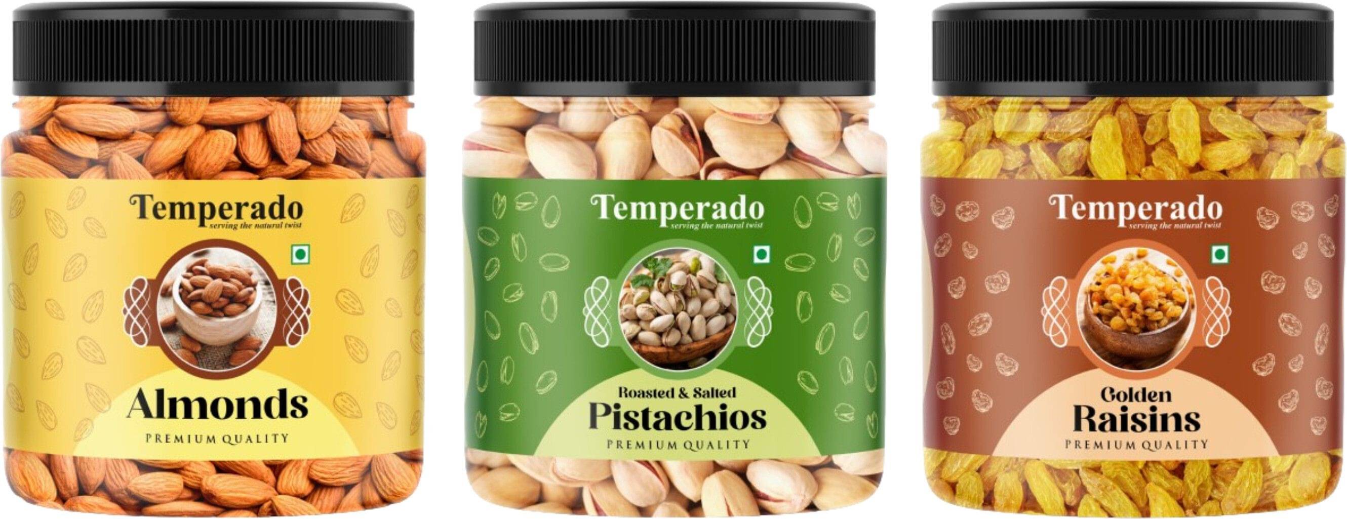     			Temperado Pistachio Nut (Pista) 250 g Pack of 3
