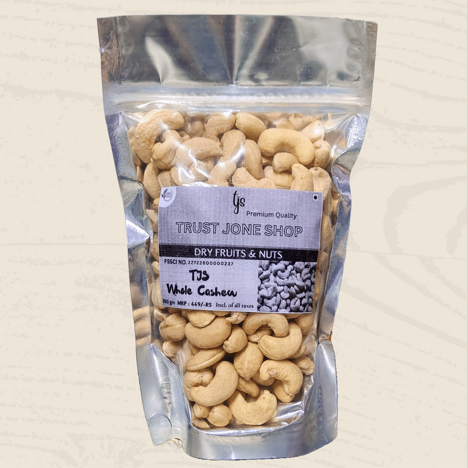     			Trust Jone Shop Cashew nut (Kaju) 250 g