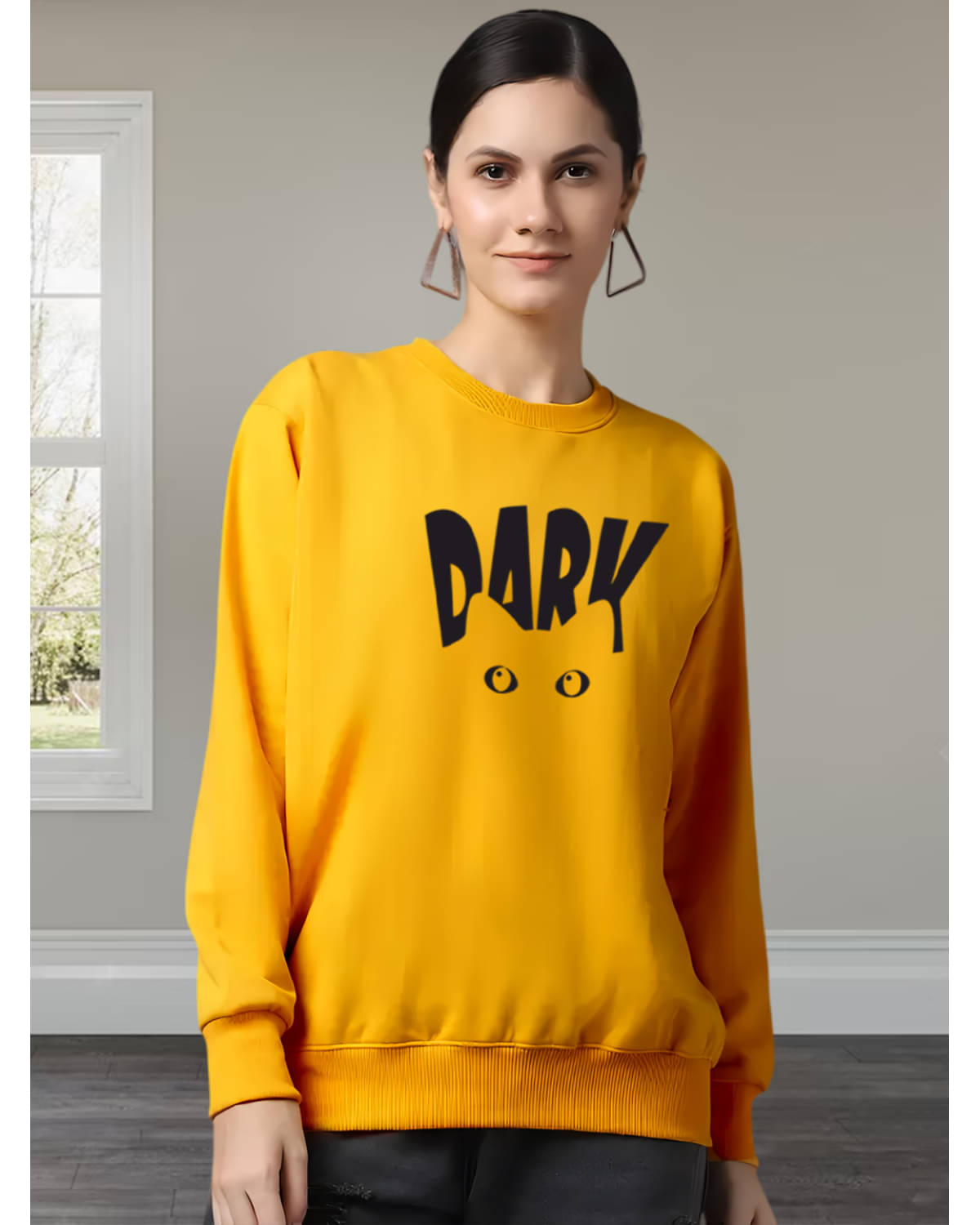 Unicus Apparel Women Fleece Round Neck Sweatshirt ( Mustard ) Unicus Apparel Women Fleece Round Neck Sweatshirt ( Mustard )
