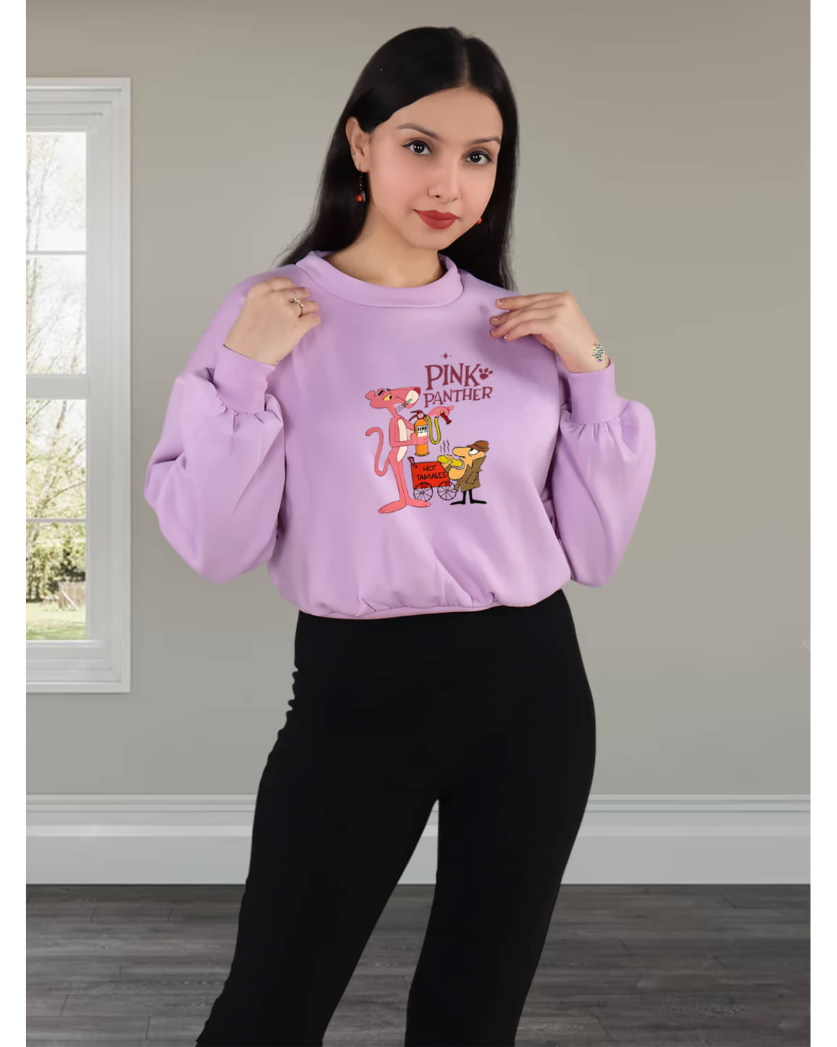     			Unicus Apparel Fleece Women's Non Hooded Sweatshirt ( Purple )