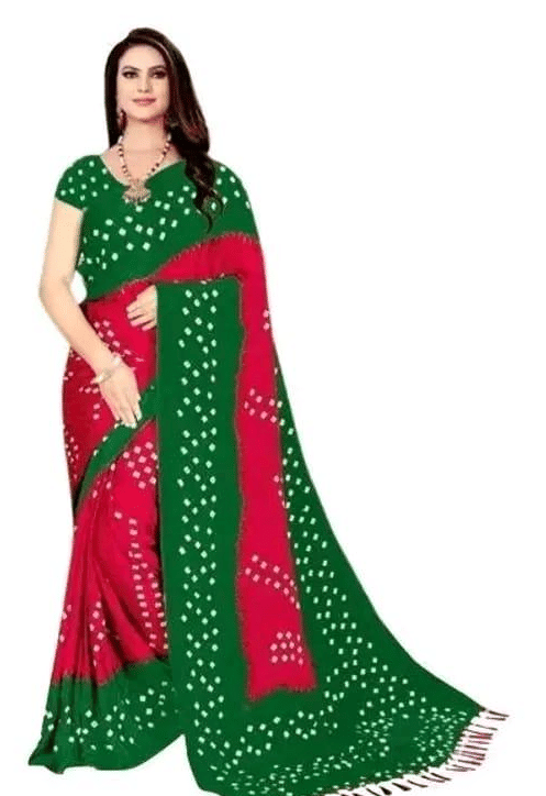     			VAANISRI Silk Printed Regular Saree With Unstitched Blouse Piece ( Red )