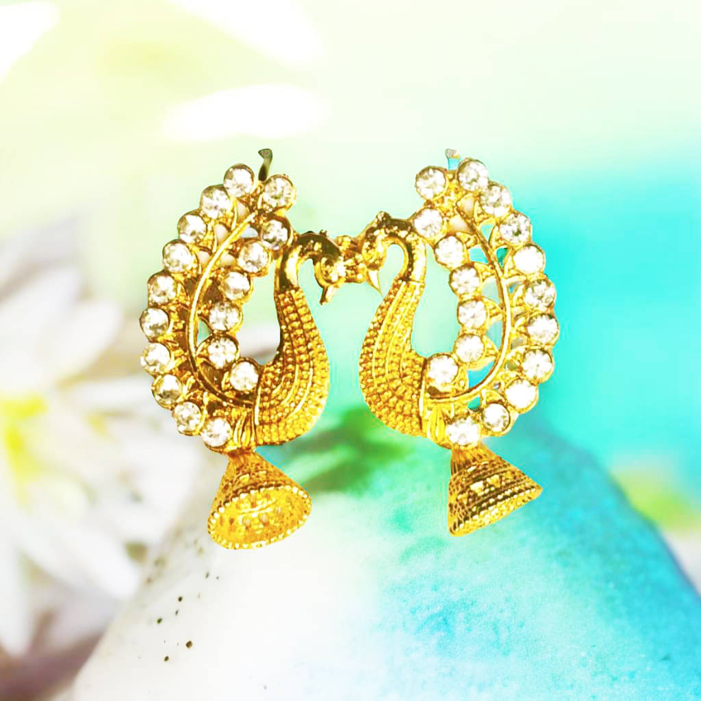     			Xalence Gold Jhumki Earrings ( Pack of 1 )