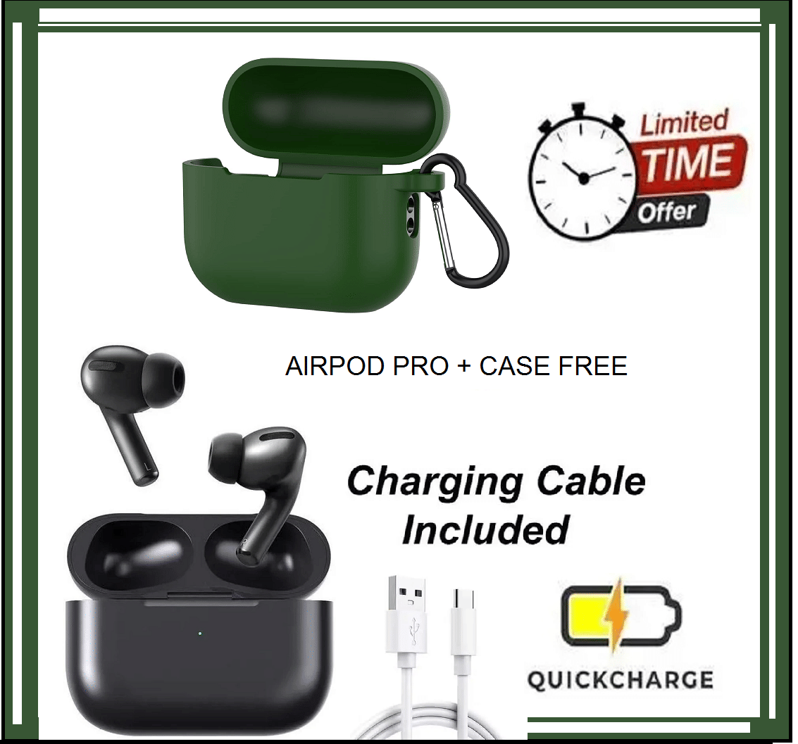    			earbuds with  Case, Free Protective Silicone Cover, QuickCharge Support, Wireless Earbuds, Deep Bass, Bluetooth Headset with Mic, Cable Included
