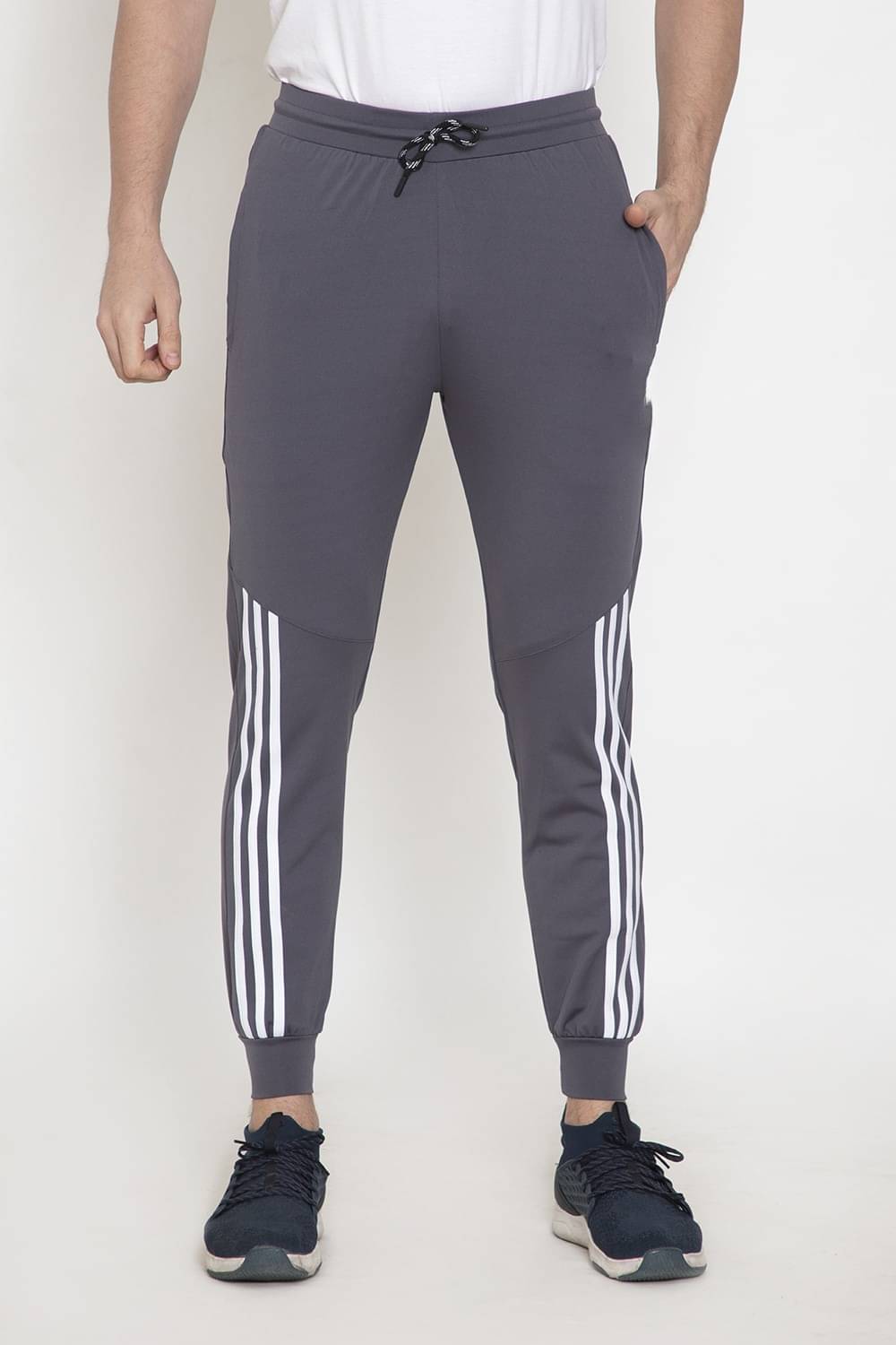     			9lkha Grey Lycra Men's Trackpants ( Pack of 1 )