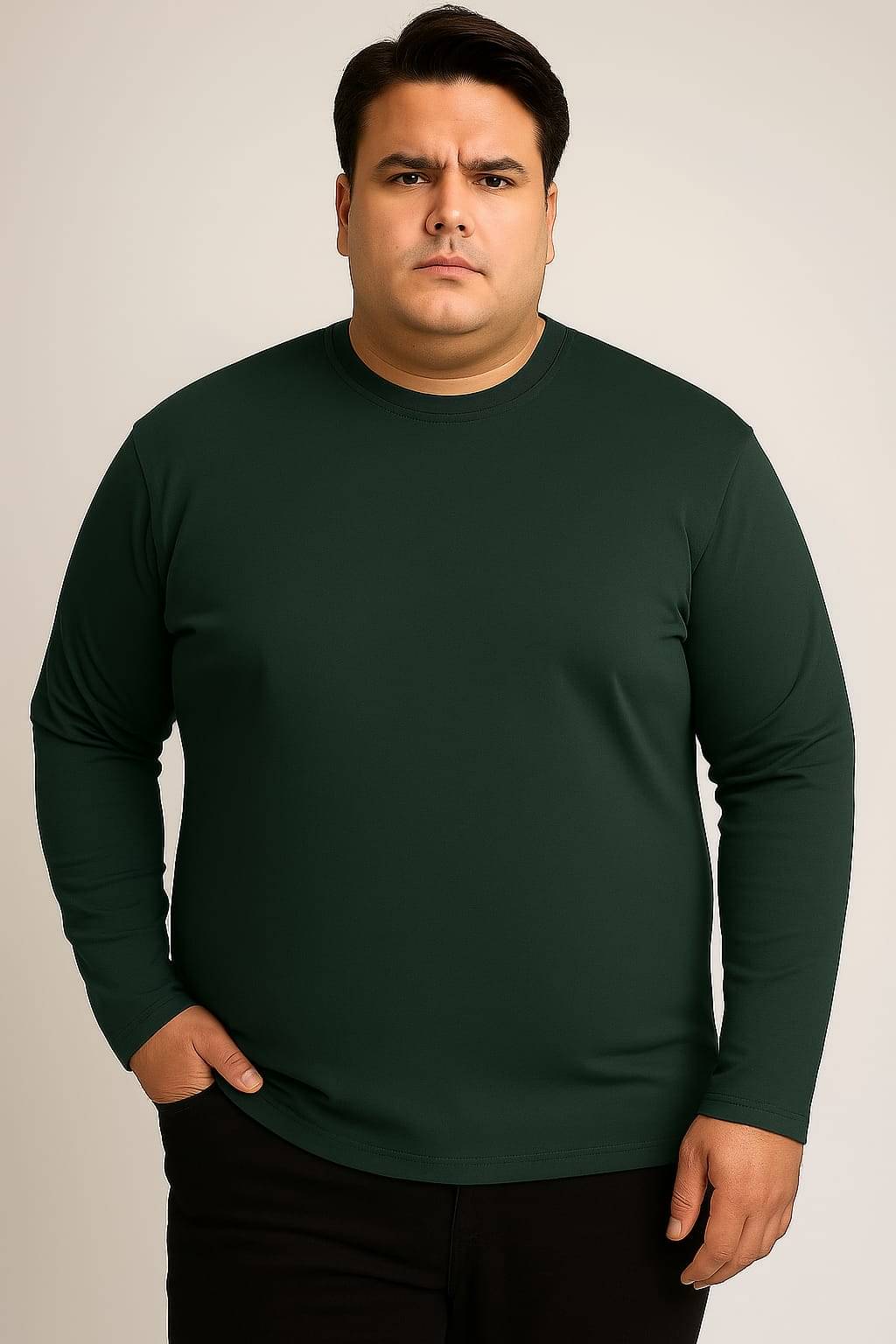 9lkha Men Cotton Blend Regular Fit Solid T-Shirt ( Olive ) 9lkha Men Cotton Blend Regular Fit Solid T-Shirt ( Olive )