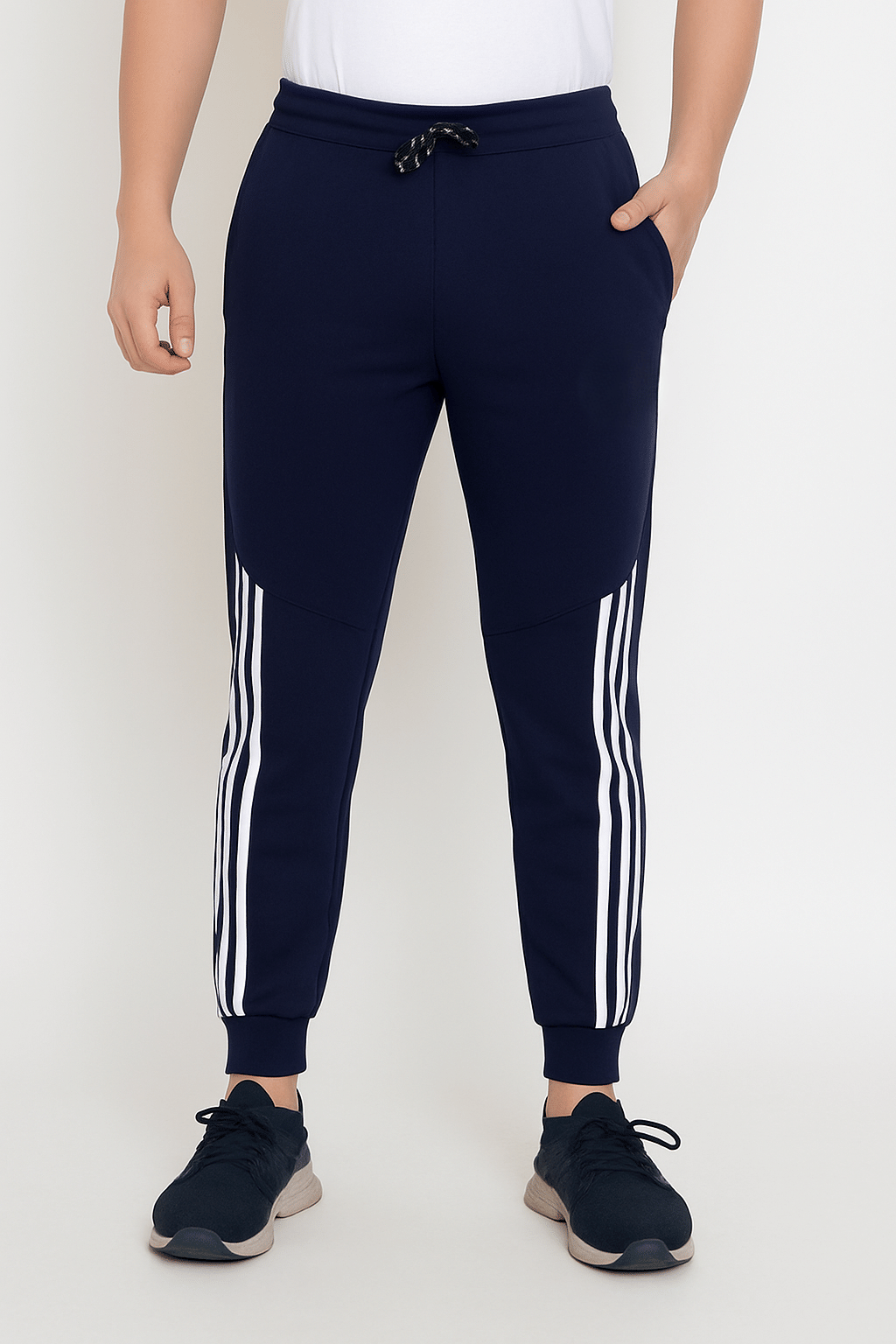     			9lkha Navy Lycra Men's Trackpants ( Pack of 1 )