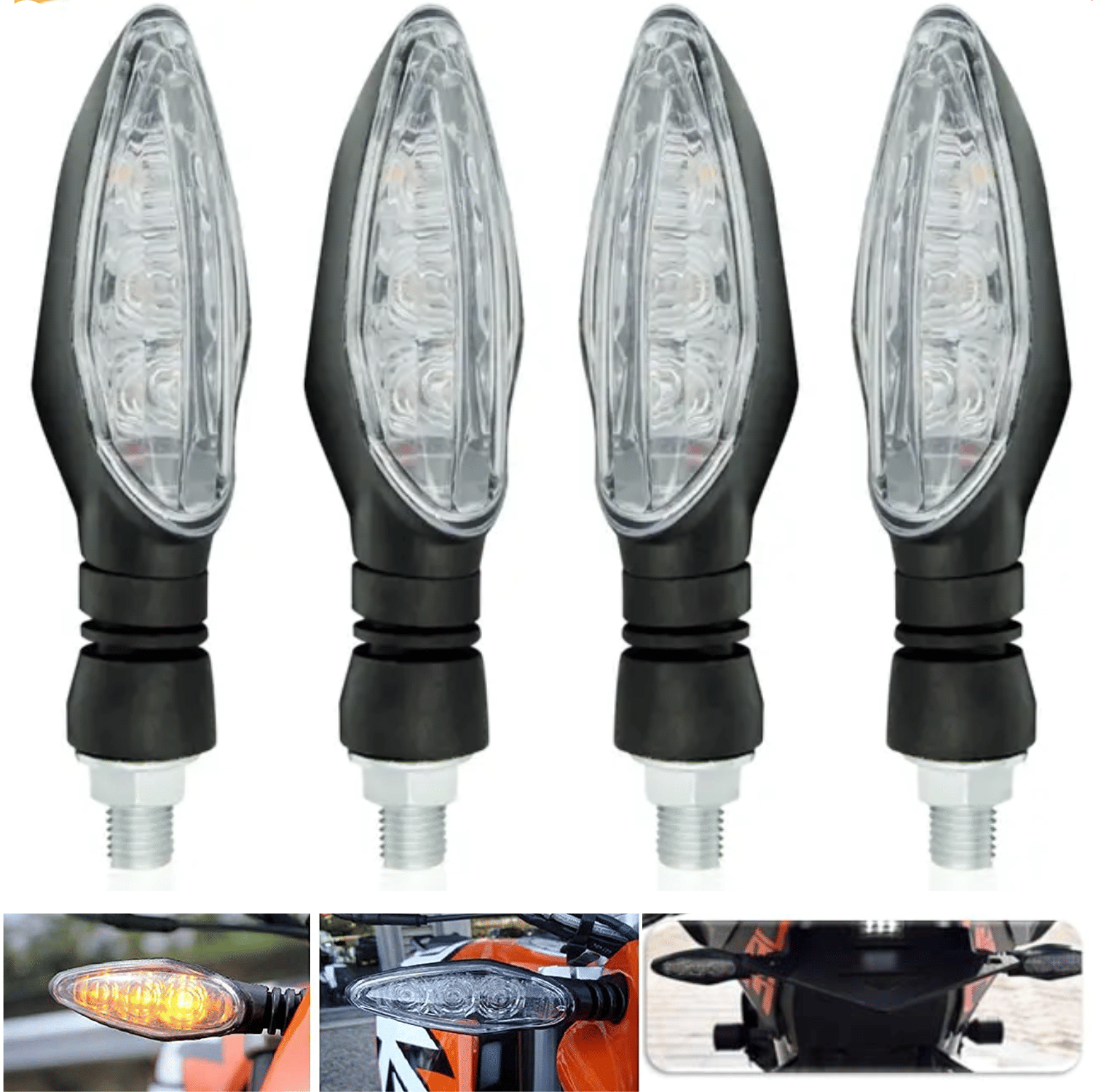 AKSMIT Indicator Light For All Bike Make ( Pack of 4 )