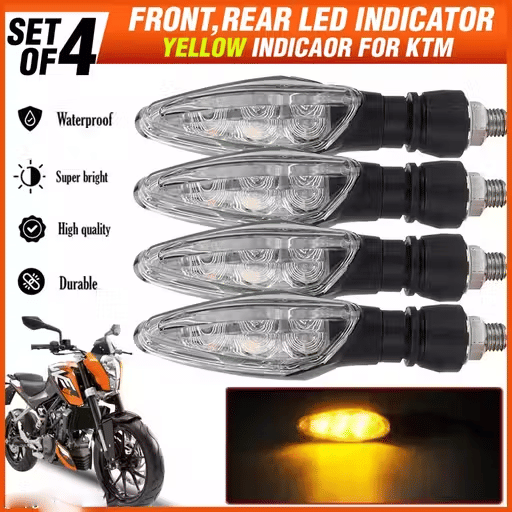 AKSMIT Indicator Light For All Bike Make ( Pack of 4 )