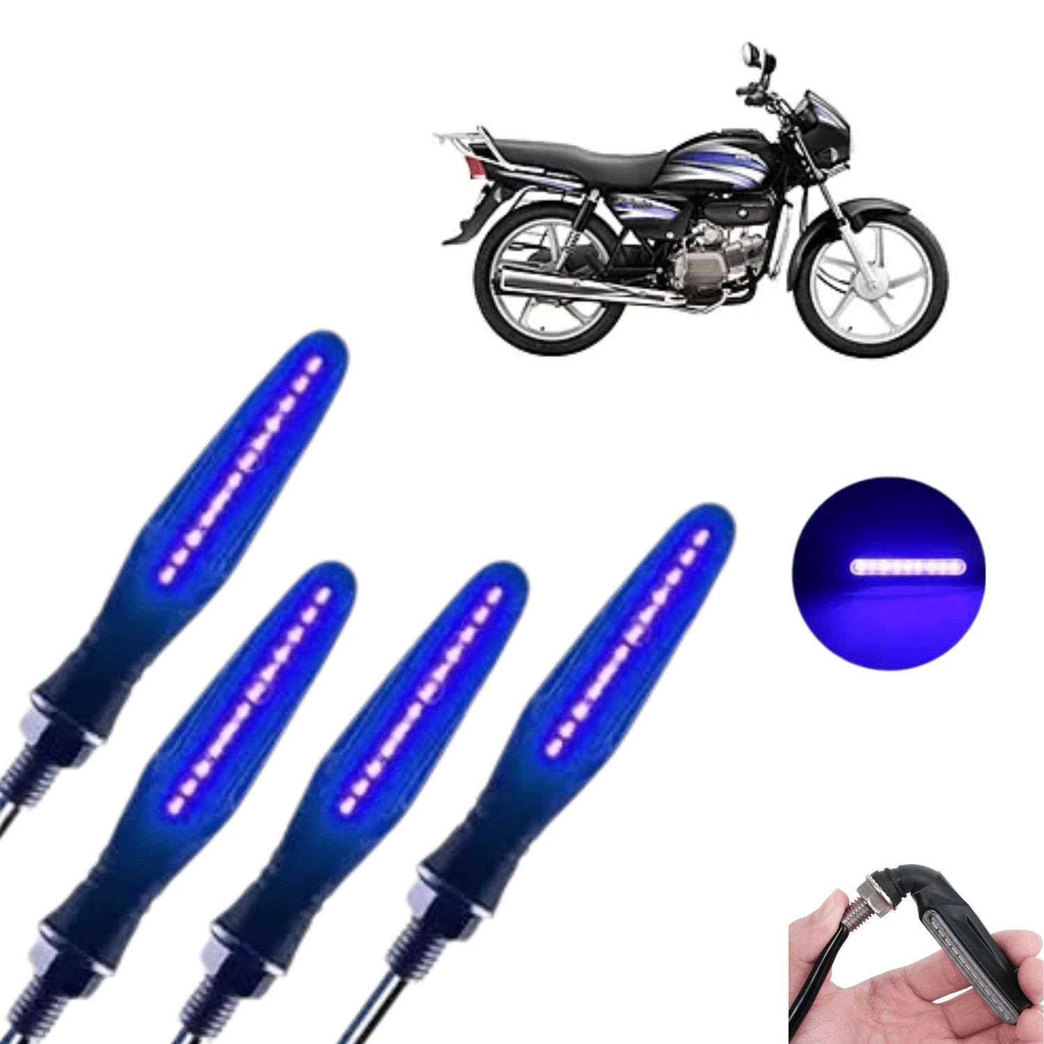AKSMIT Rear Bike Indicator For Two Wheelers