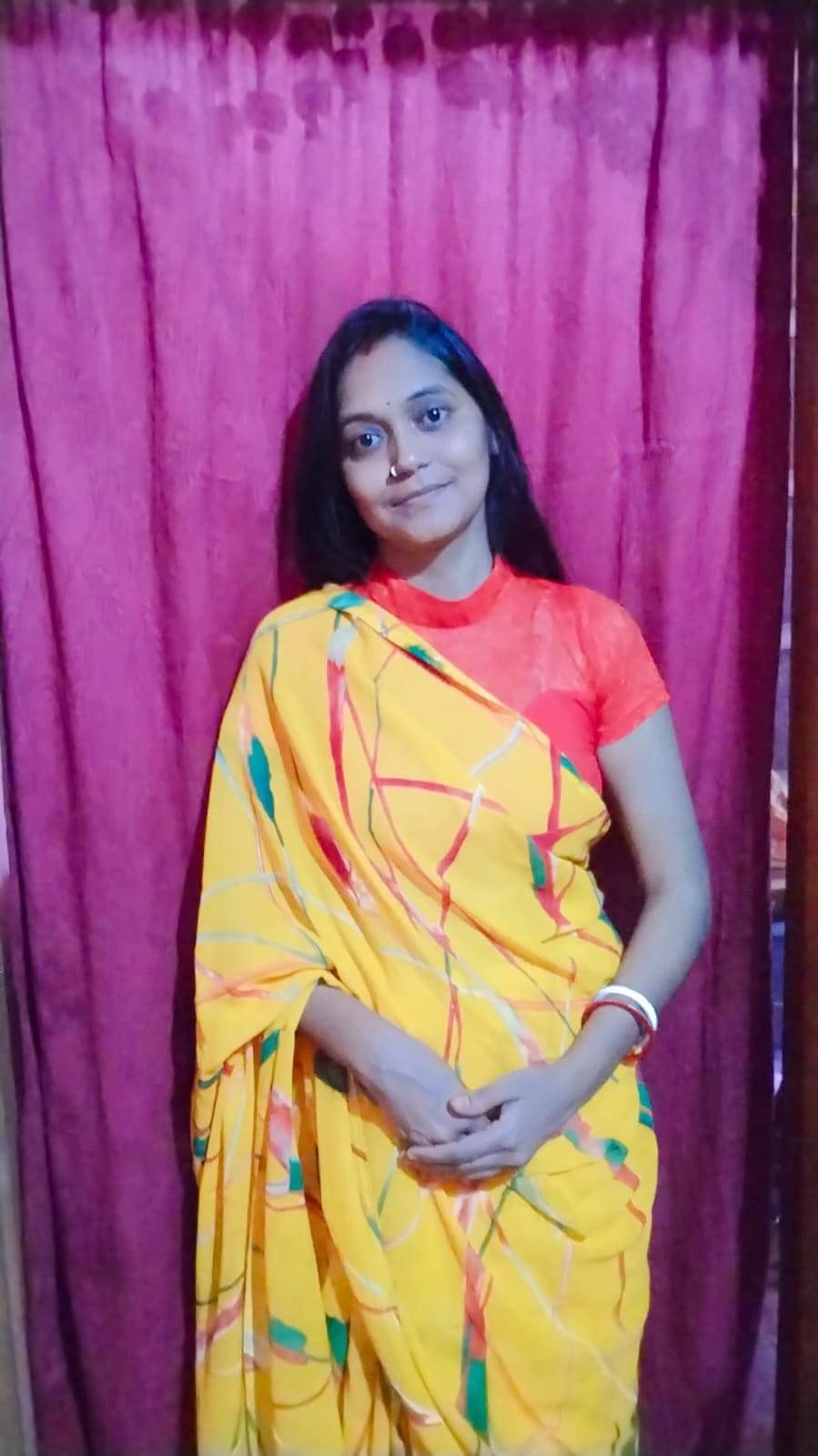 ANAND SAREES Georgette Printed Ilkal Saree With Unstitched Blouse Piece ( YELLOW )     			ANAND SAREES Georgette Printed Ilkal Saree With Unstitched Blouse Piece ( YELLOW )