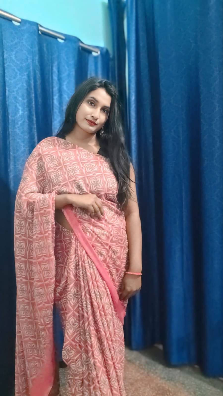 ANAND SAREES Georgette Printed Ilkal Saree With Unstitched Blouse Piece ( PINK ) ANAND SAREES Georgette Printed Ilkal Saree With Unstitched Blouse Piece ( PINK )