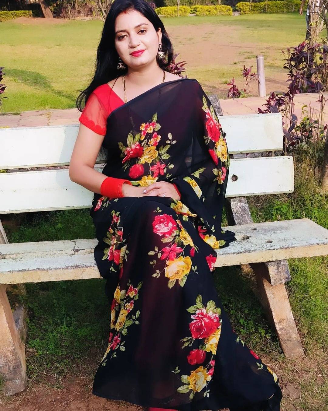 ANAND SAREES Georgette Printed Ilkal Saree With Unstitched Blouse Piece ( BLACK ) ANAND SAREES Georgette Printed Ilkal Saree With Unstitched Blouse Piece ( BLACK )