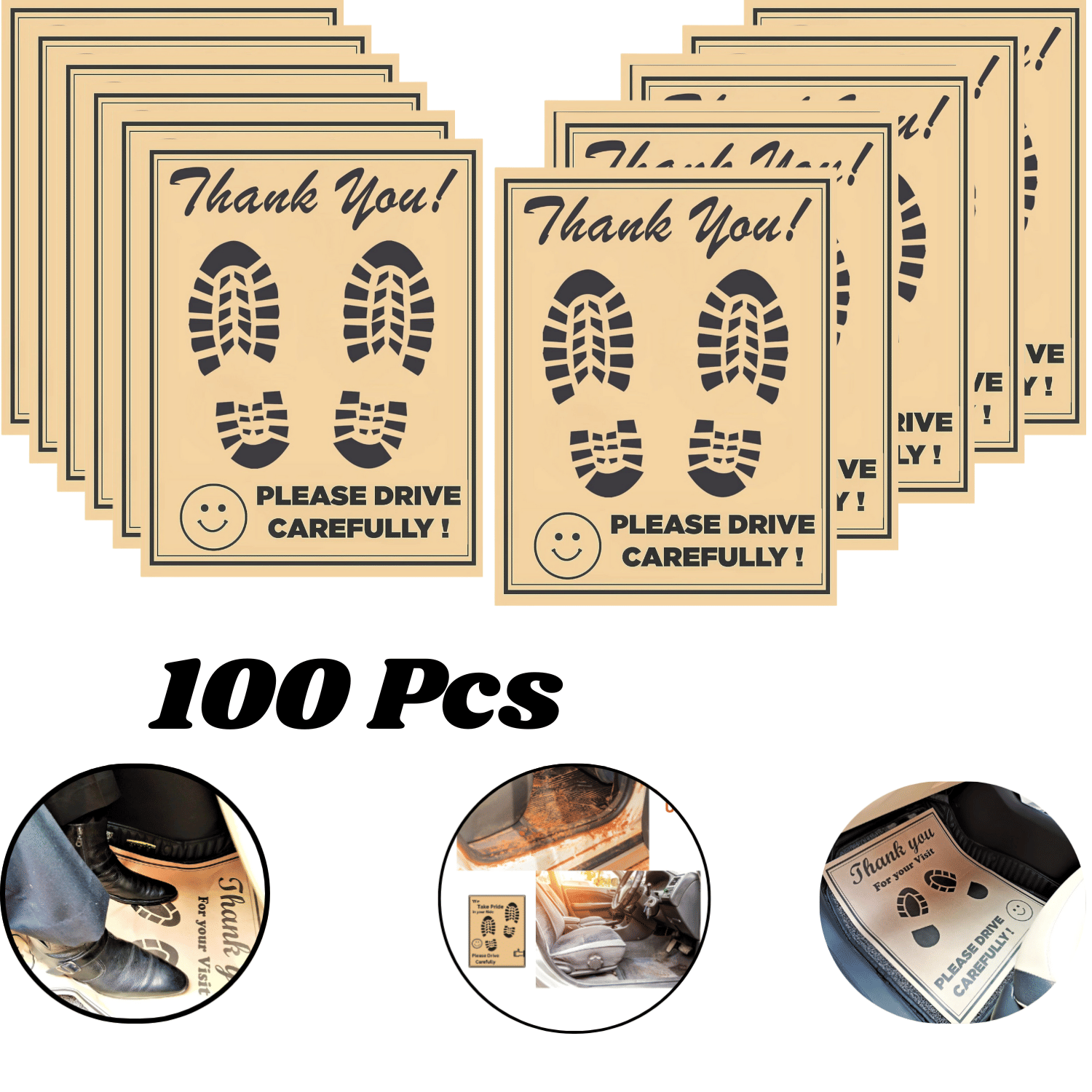 Aksmit 100 Pcs Disposable Paper Car Floor Mats – Biodegradable Foot Mats for Car Interior – Universal Fit for All Cars, SUVs & Trucks Aksmit 100 Pcs Disposable Paper Car Floor Mats – Biodegradable Foot Mats for Car Interior – Universal Fit for All Cars, SUVs & Trucks