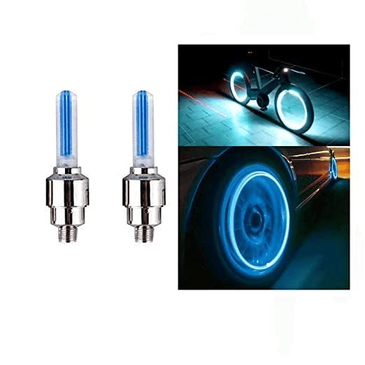 Aksmit Car/Bike/Bicycle Tyre Led Light Rim Valve Cap Flashing With Motion Sensor Blue Color (Set Of 2 Pcs) Aksmit Car/Bike/Bicycle Tyre Led Light Rim Valve Cap Flashing With Motion Sensor Blue Color (Set Of 2 Pcs)
