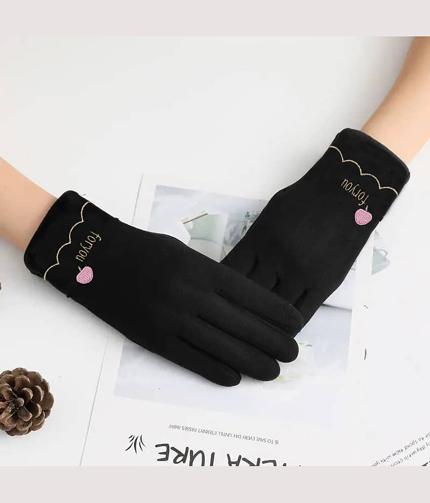 Babji Black Women's Safety Gloves ( Pack of 1 ) - Dupattas & Shawls | Buy online on ZillyBuy