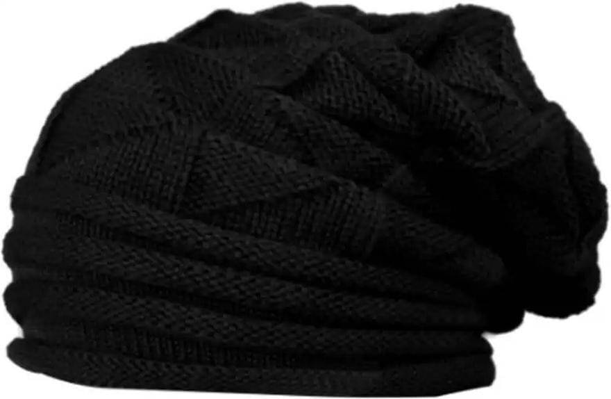 Babji Black Woollen Women's Cap ( Pack of 1 )     			Babji Black Woollen Women's Cap ( Pack of 1 )