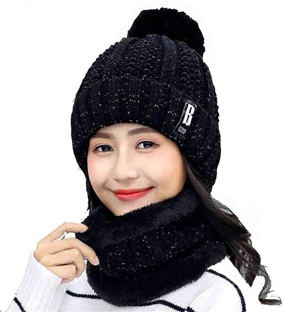     			Babji Black Woollen Women's Cap ( Pack of 1 )