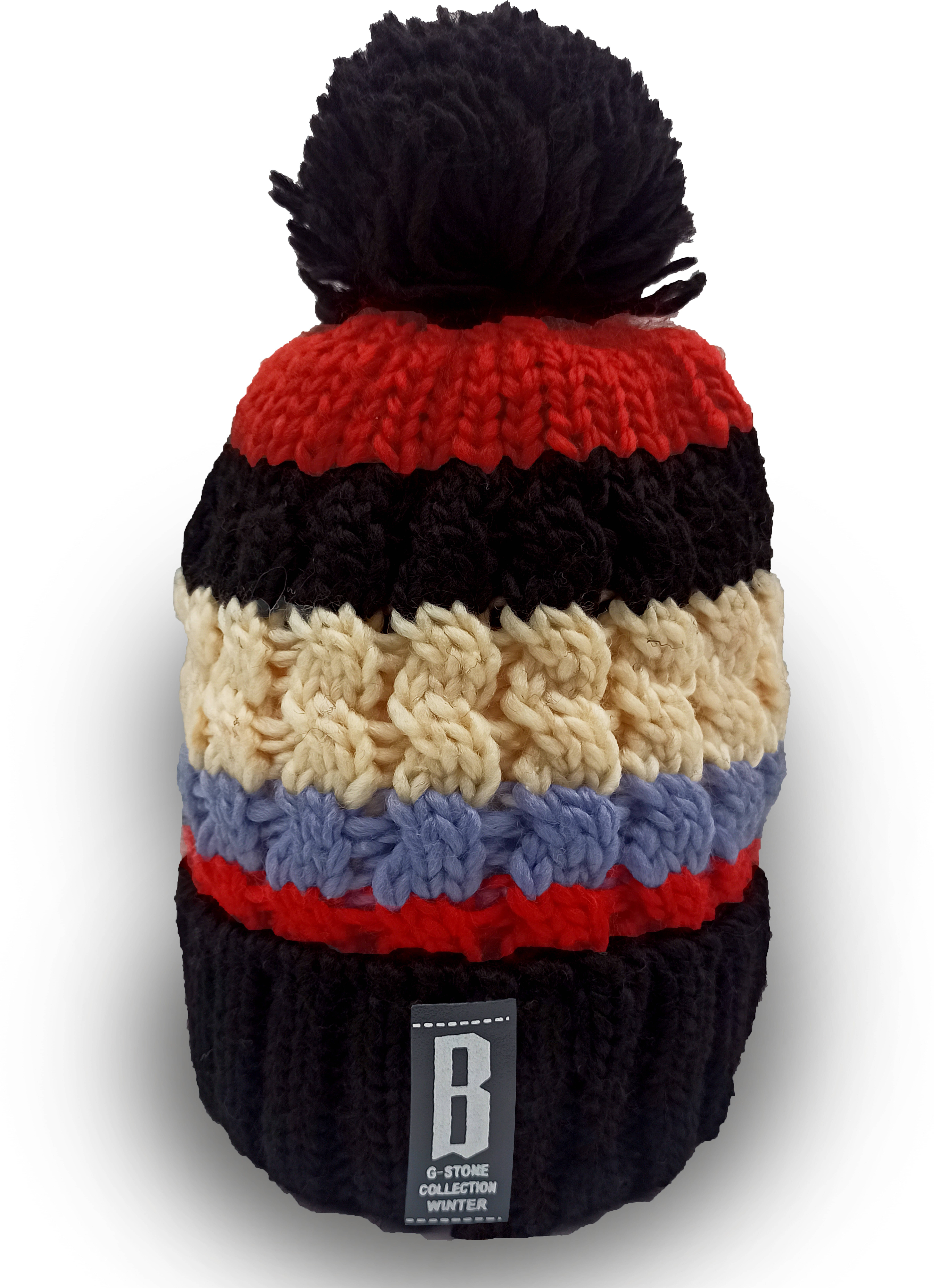     			Babji Black Woollen Women's Cap ( Pack of 1 )