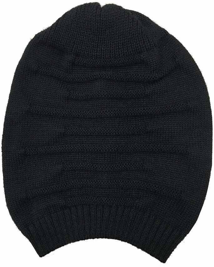     			Babji Black Woollen Women's Cap ( Pack of 1 )