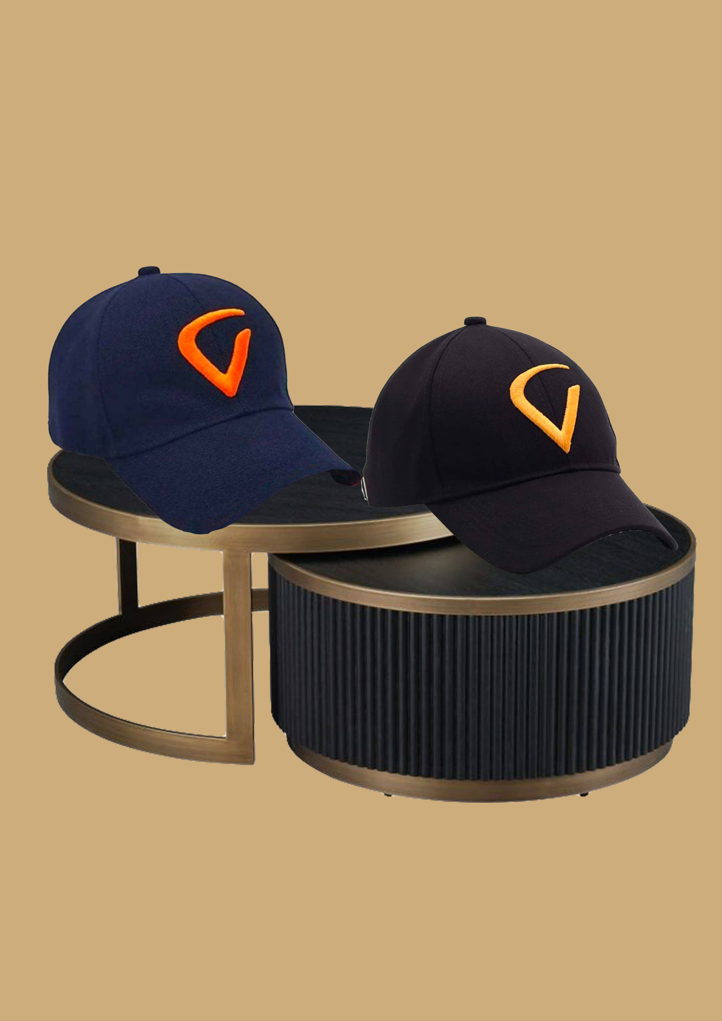     			Babji Blue Cotton Blend Women's Cap ( Pack of 2 )