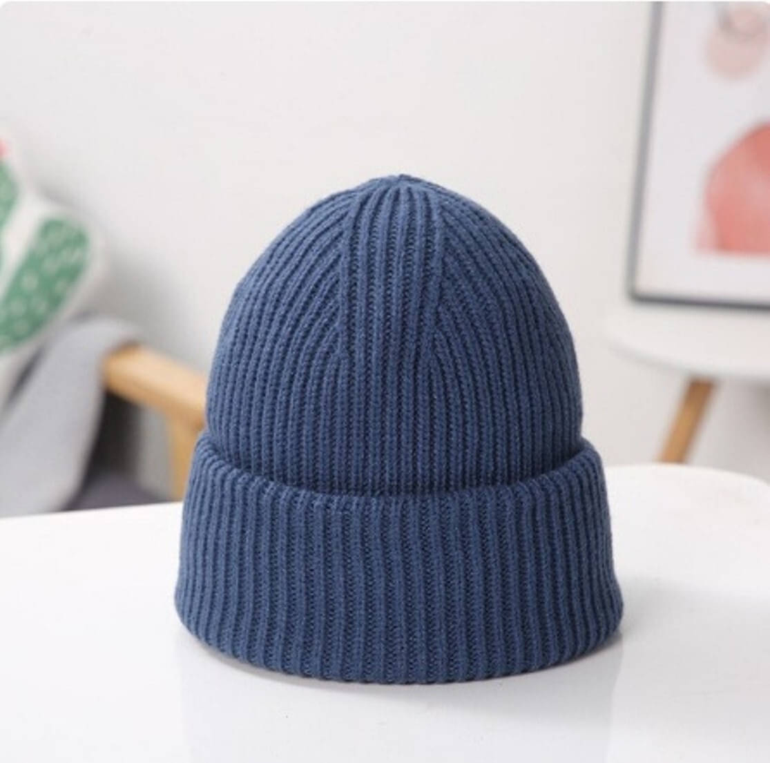     			Babji Blue Woollen Women's Cap ( Pack of 1 )