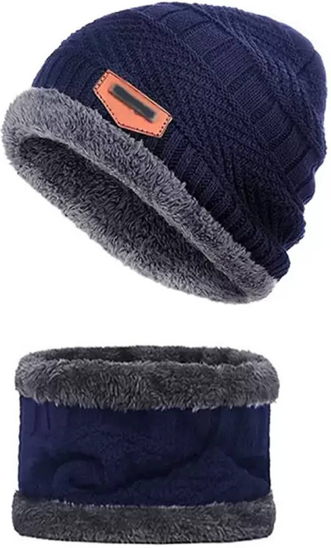     			Babji Blue Woollen Women's Cap ( Pack of 2 )