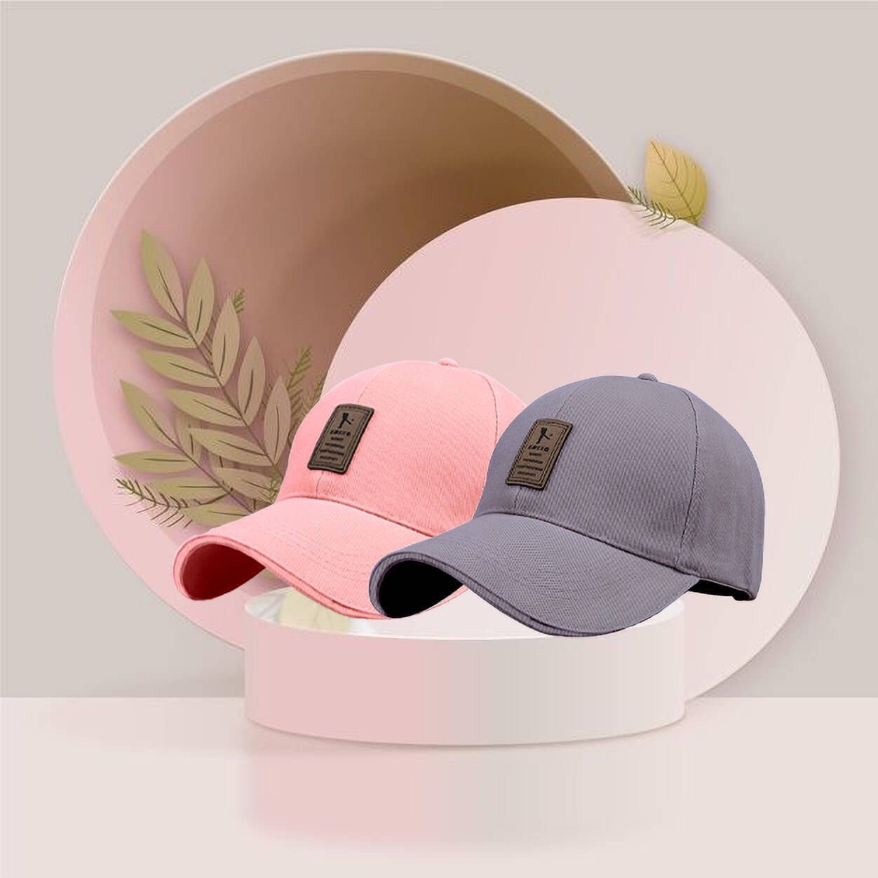     			Babji Multicolor Cotton Blend Women's Cap ( Pack of 2 )