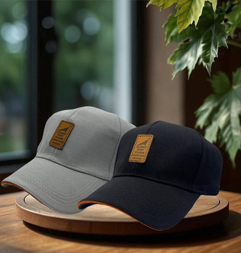     			Babji Multicolor Cotton Blend Women's Cap ( Pack of 2 )