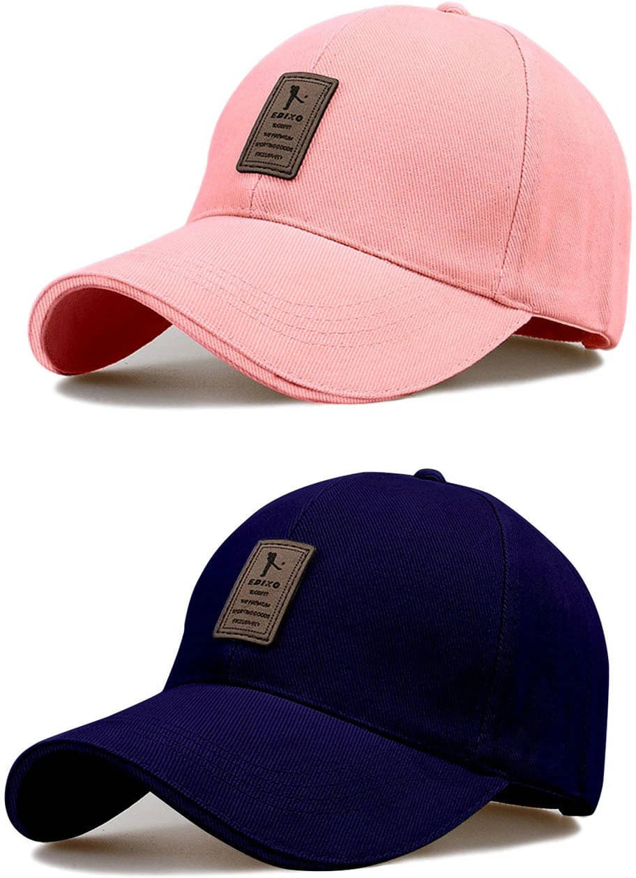     			Babji Multicolor Cotton Women's Cap ( Pack of 2 )