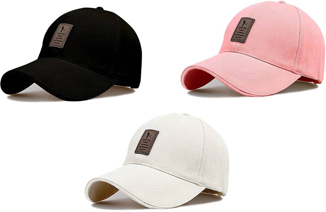     			Babji Multicolor Cotton Women's Cap ( Pack of 3 )