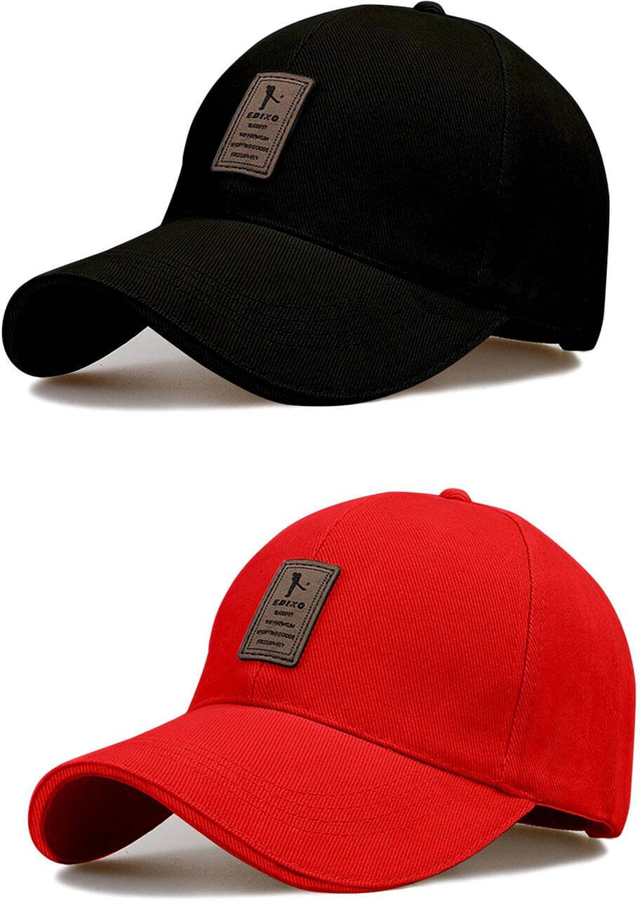     			Babji Multicolor Cotton Women's Cap ( Pack of 2 )