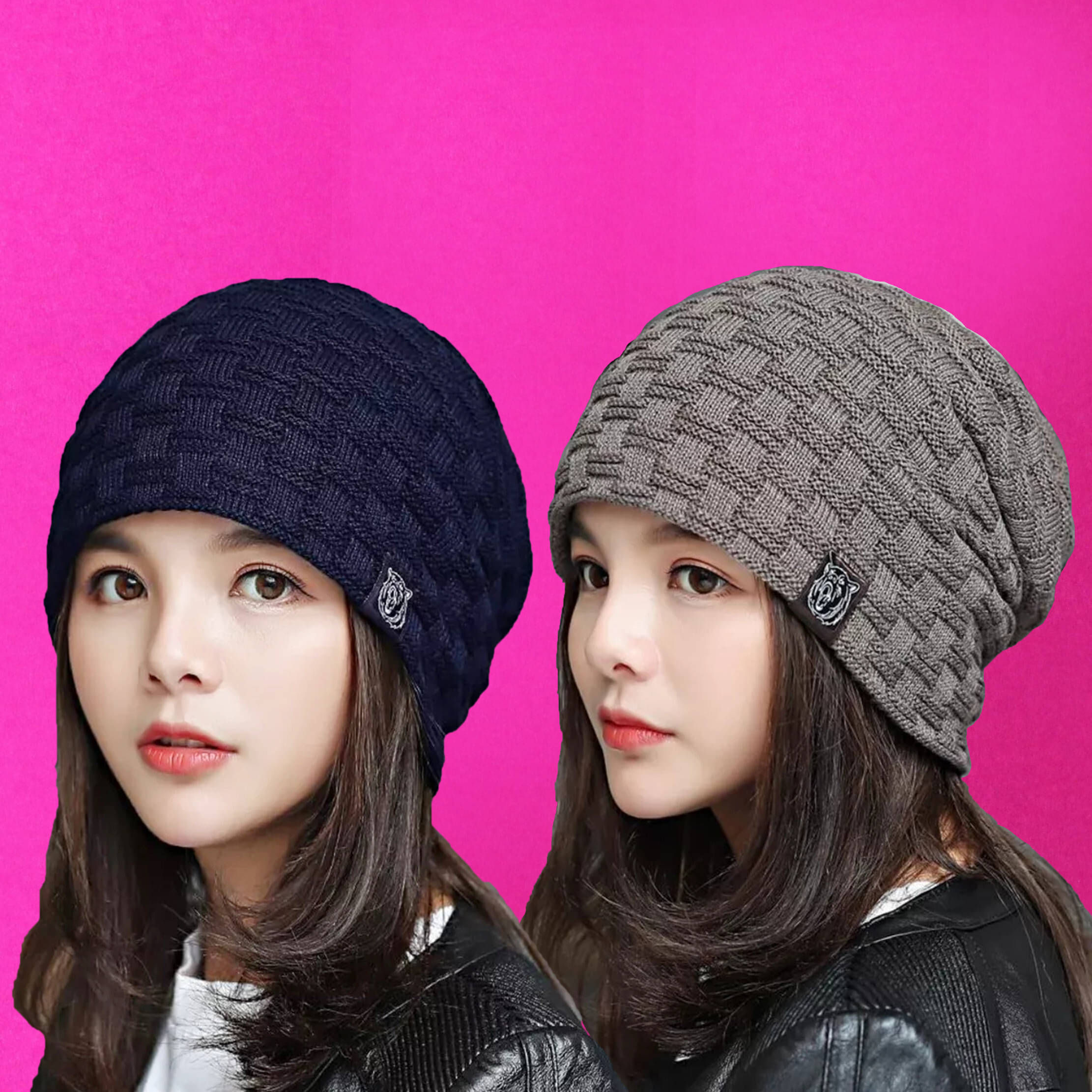     			Babji Multicolor Woollen Women's Cap ( Pack of 1 )