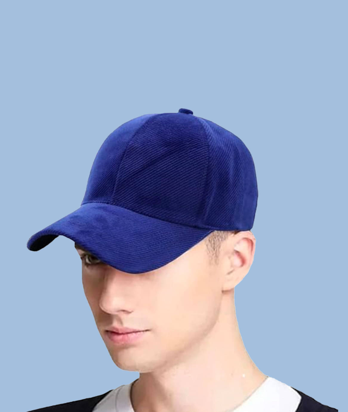     			Babji Navy Blue Cotton Blend Women's Cap ( Pack of 1 )