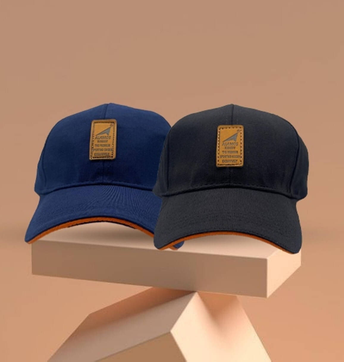    			Babji Navy Blue Cotton Blend Women's Cap ( Pack of 2 )