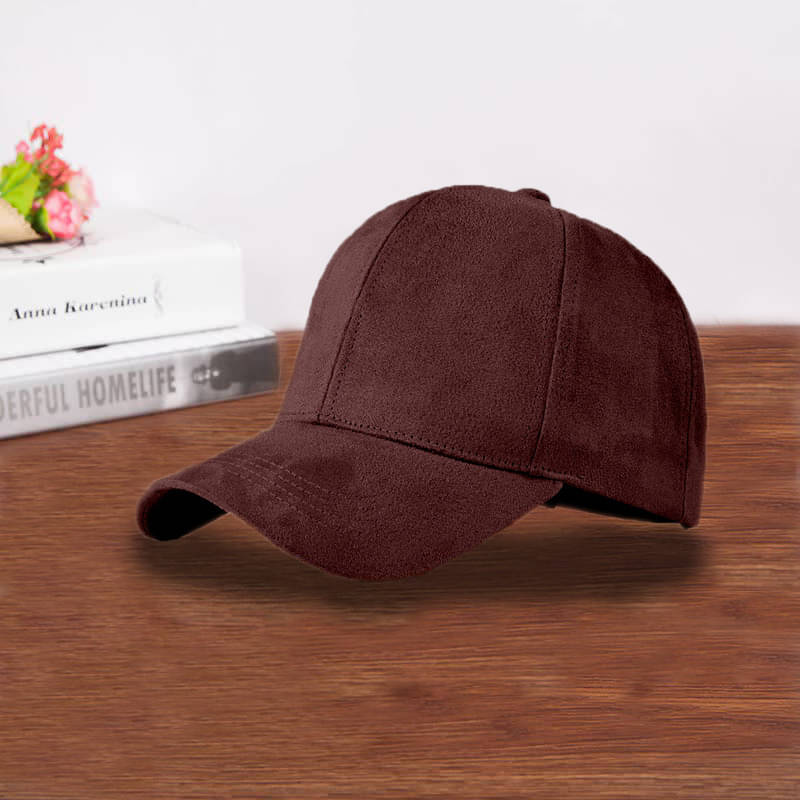     			Babji Pack of 1 Suede Men's Cap ( Maroon )