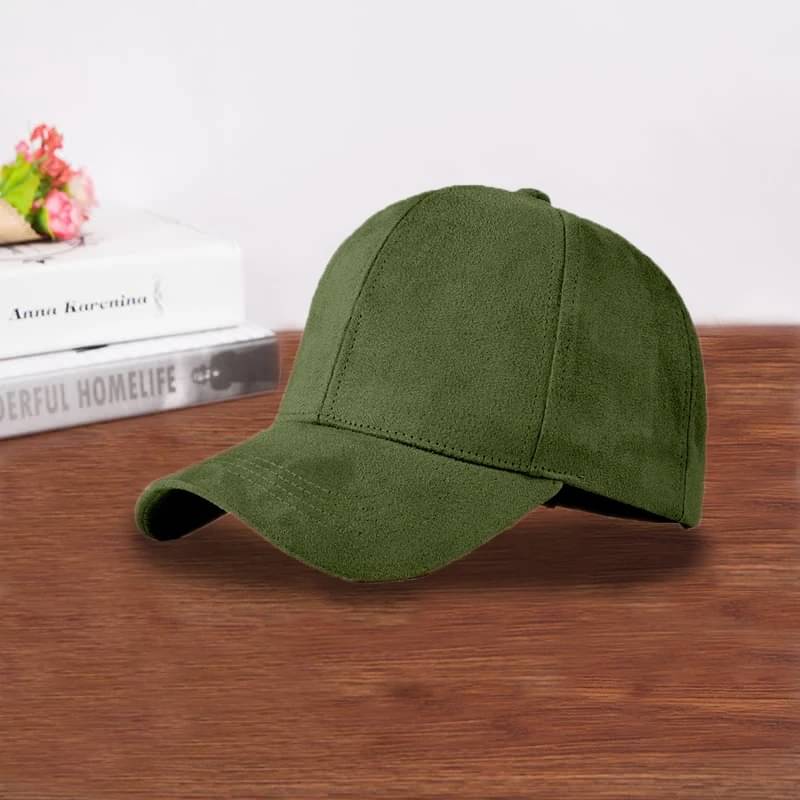     			Babji Pack of 1 Suede Men's Cap ( Green )