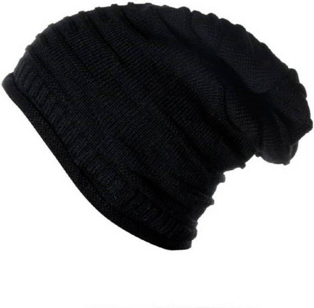     			Babji Pack of 1 Woollen Men's Cap ( Black )
